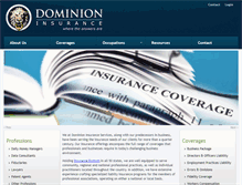 Tablet Screenshot of dominioninsurance.com